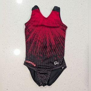 COMPETITION TEAM GK ELITE Gymnastics Dance Child Small DYNAMICS Red STARBURST